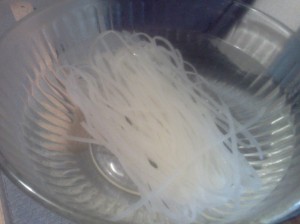 Rice noodles are awesome.  There's no need to boil a huge pot of water...and they're tasty!  